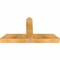 Ekena Millwork Portland Rough Sawn Timber Gable Bracket, Western Red Cedar, 36"W x 19"H x 4"D x 4"F, 13/12 Pitch GBW036X19X0404POR00RWR - alternate 3